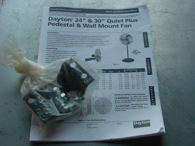 24" INDUSTRIAL PEDESTAL MOUNT OSCILLATING AIR CIRCULATOR