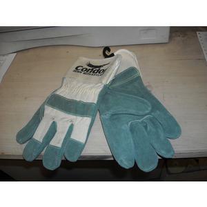 LEATHER PALM WORK GLOVES, SMALL