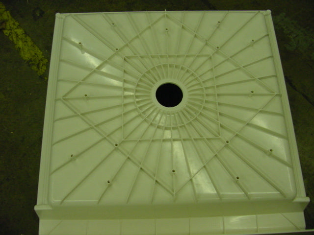 32"x32" WHITE COMPOSITE SHOWER PAN
