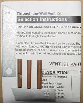 THROUGH-THE-WALL VENT KIT