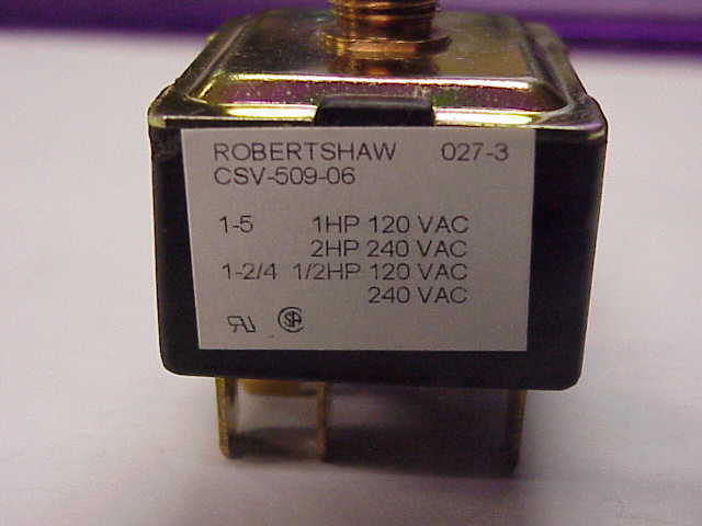 5-POSITION SELECTOR SWITCH