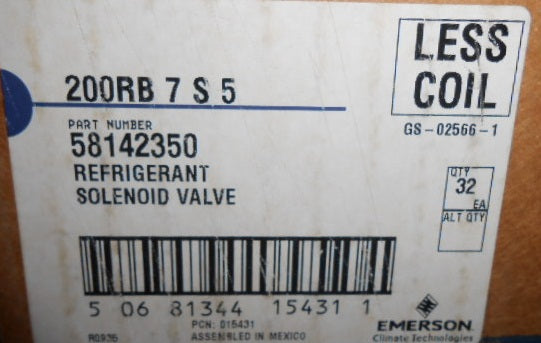 5/8" SOLENOID VALVE/LESS COIL R-22
