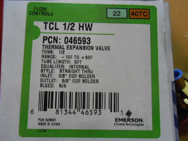 1/2 TON FIELD ADJUSTABLE THERMAL EXPANSION VALVE R-22/R-407C