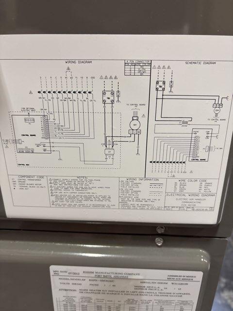 3 Ton AC/HP Multiposition Air Handler 208-230/60/1 R-410A