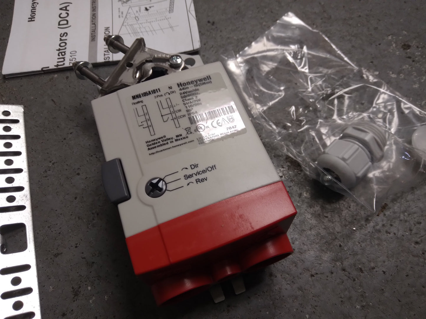 Direct Coupled General Purpose Non-Spring Return Actuator, 24VAC/DC, 50/60 Hertz