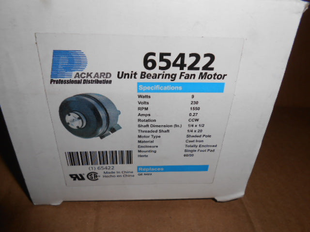UNIT BEARING FAN MOTOR 230/60-50