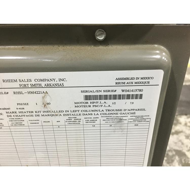 3.5 Ton AC/HP Standard Eff Multi Fan Coil; 15 SEER, 115/60/1, R-410A, CFM 1400-1600