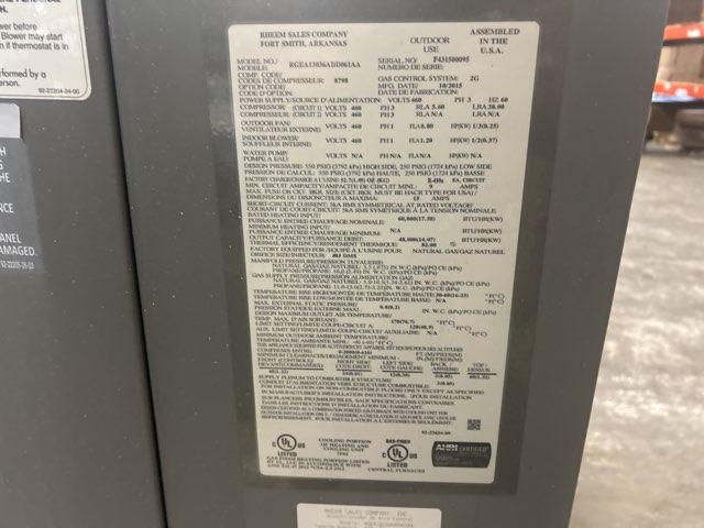 3 Ton Convertible Gas/Electric Package Unit, 13 SEER 460/60/3 R-410A