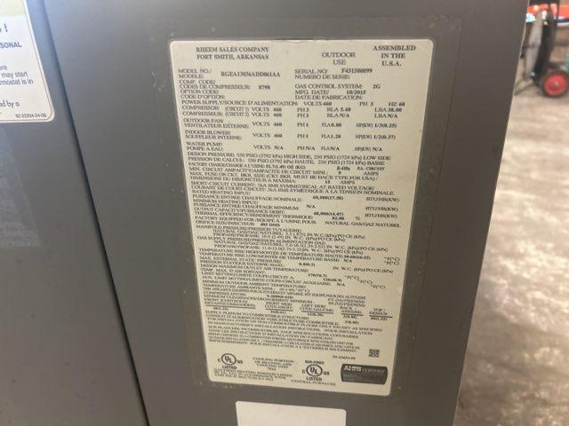 3 Ton Convertible Gas/Electric Package Unit, 13 SEER 460/60/3 R-410A