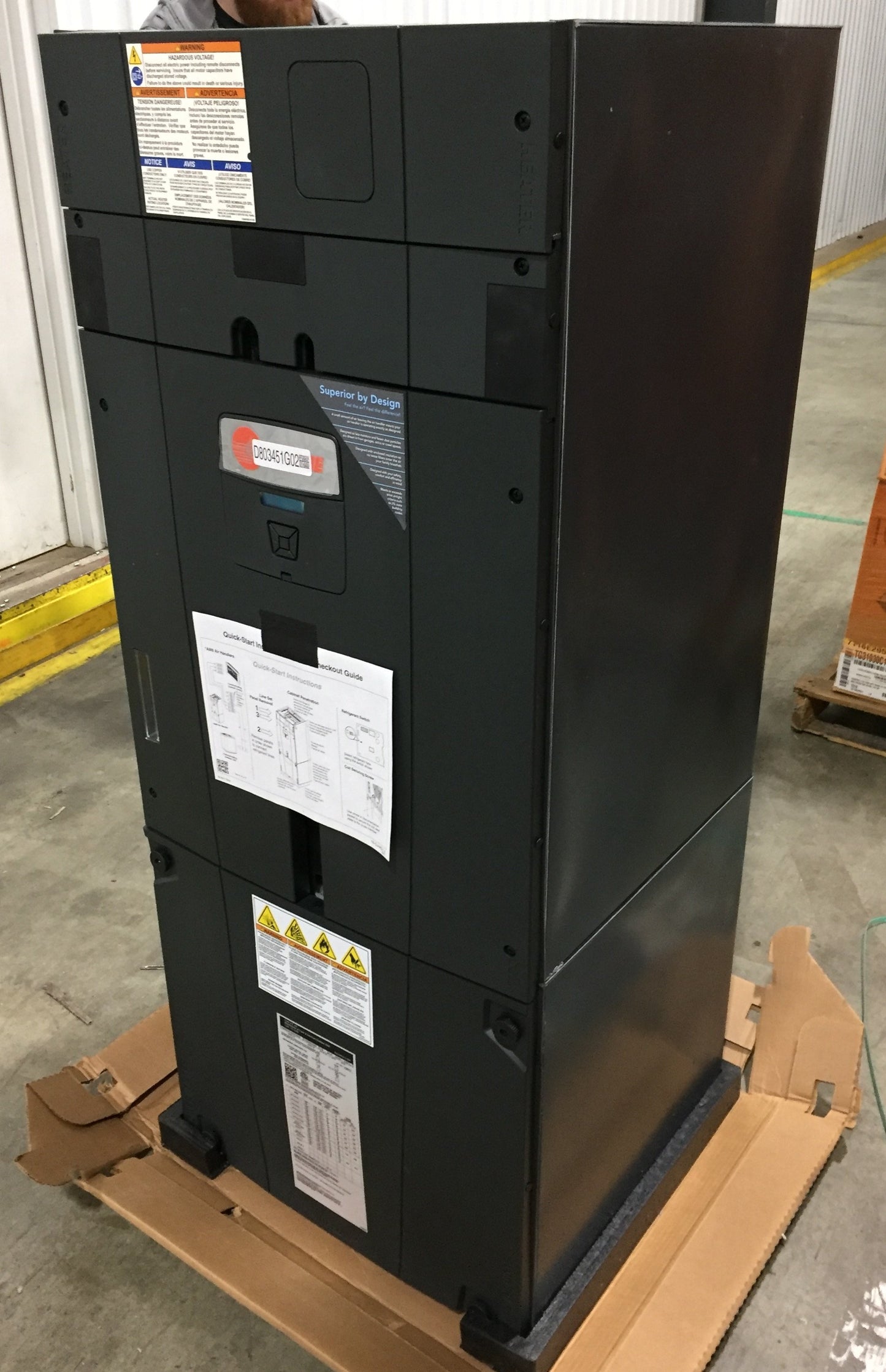 Unidad de serpentín de ventilador con comunicación de múltiples posiciones, CA/HP, 3,5 toneladas, 15 SEER, 208-240/60/1 R-410A