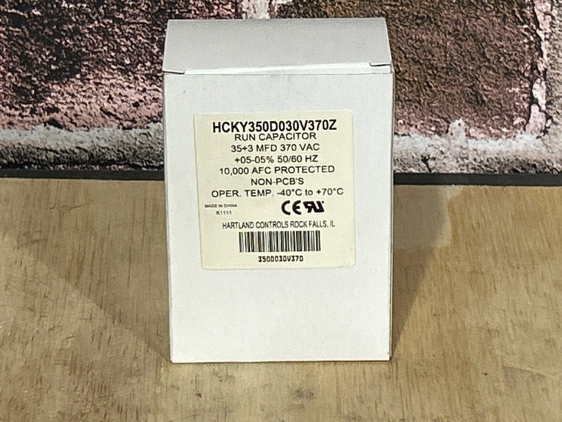 35+3 MFD x 370 VAC Oval Dual Run Capacitor