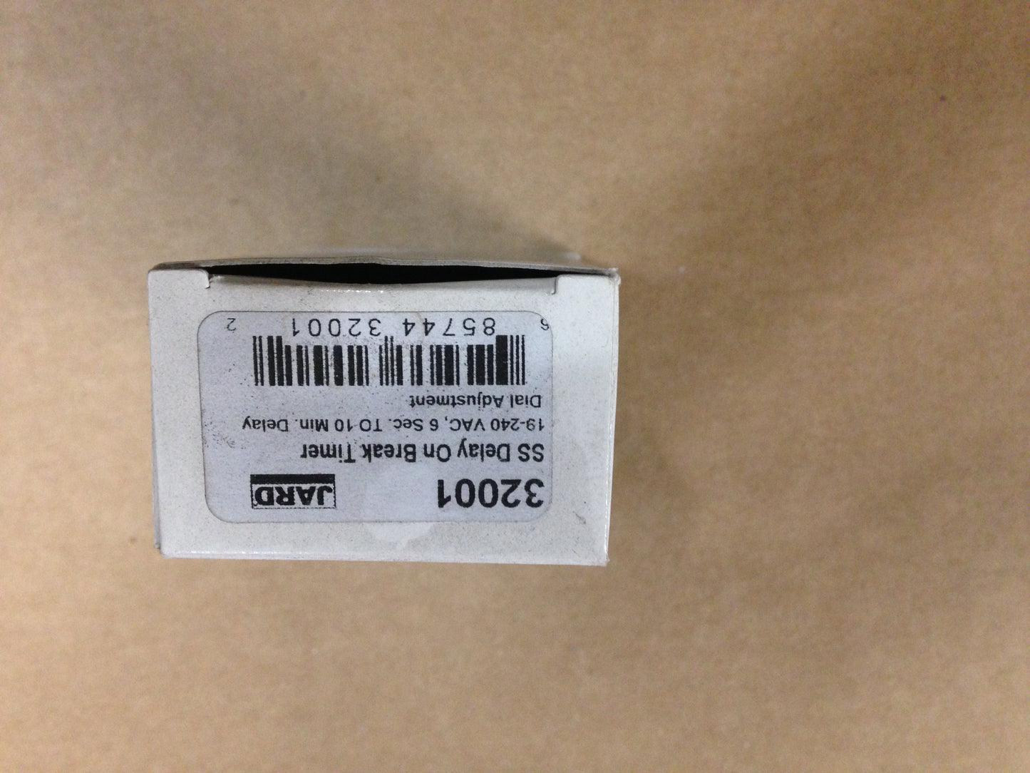 Solid States Delay-On-Break Timer 19 - 240Vac, 6 Sec. To 10 Min.Delay
