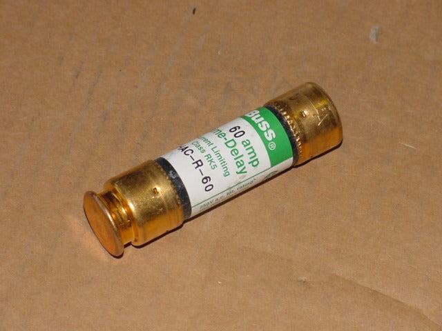 60 AMP/250 VOLT TIME DELAY FUSE