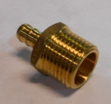 3/8" X 1/2" MALE NPT BRASS PEX TO THREADED ADAPTER FITTINGS LEAD FREE 50 PER BAG