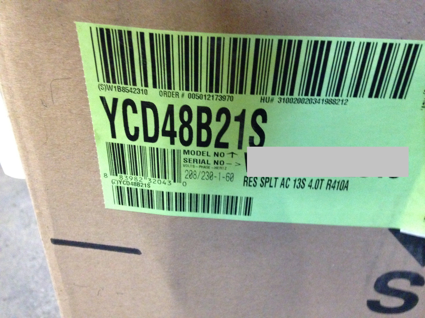 Aire acondicionado de sistema dividido serie "LX" de 4 toneladas, 13 SEER 208-230/60/1 R-410A