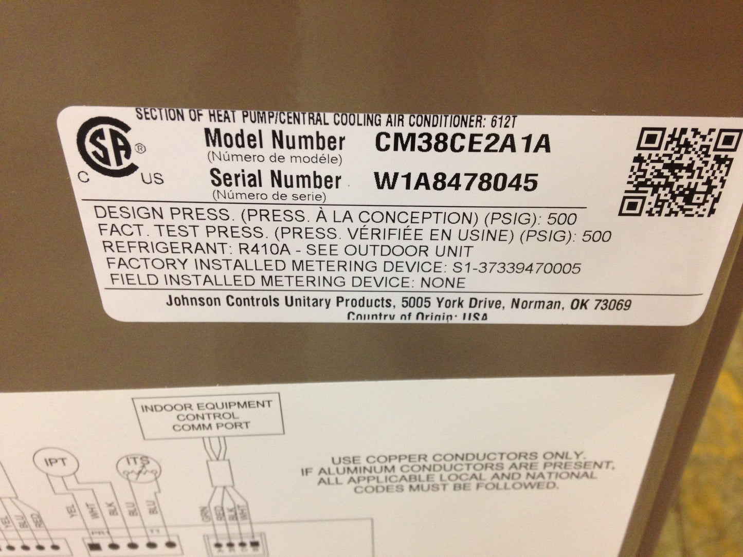 3 Ton AC/HP CM Series Multi-Position Cased "N" Coil