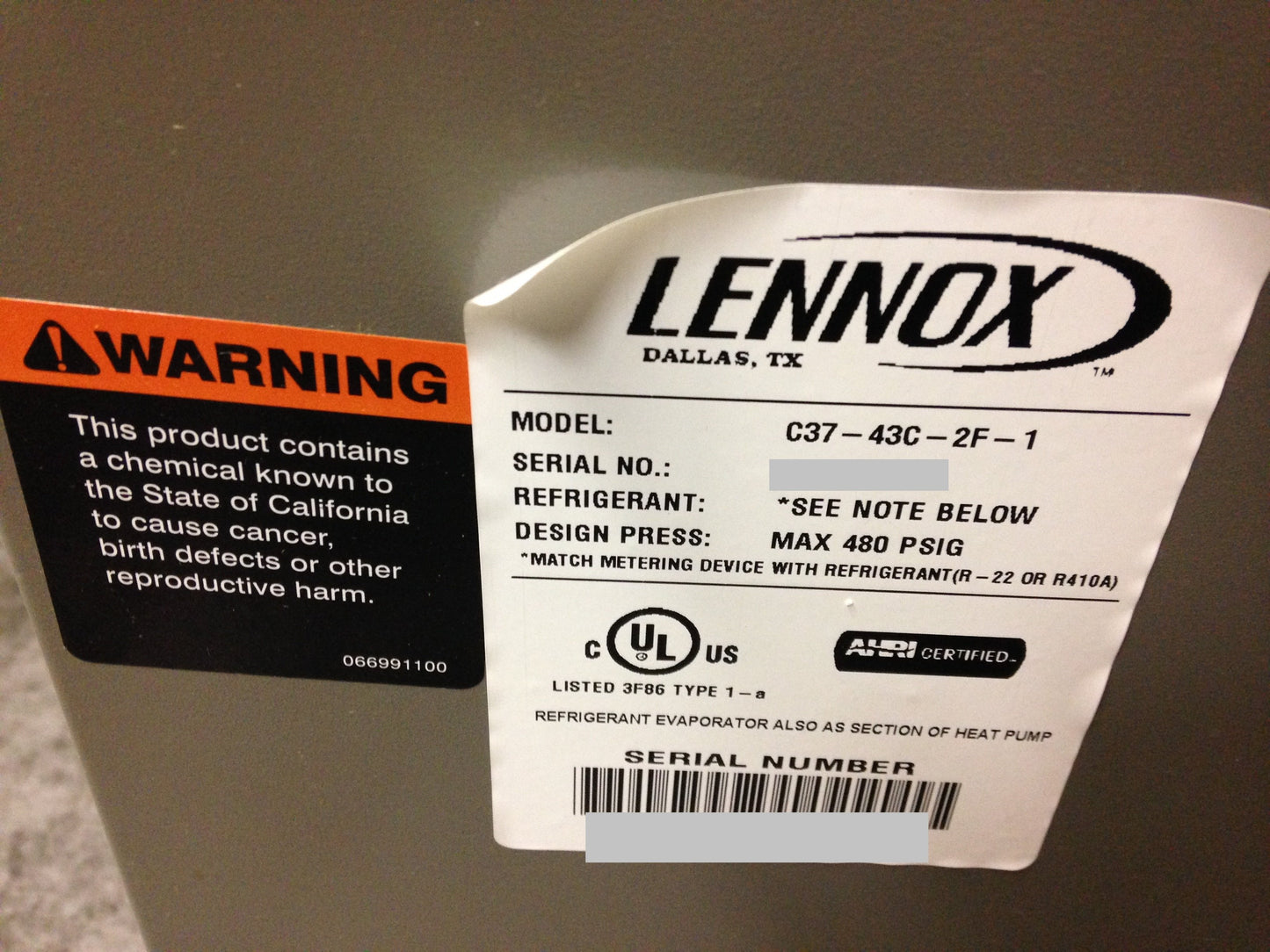 Serpentín A de flujo ascendente para aire acondicionado/HP de 3,5 toneladas, R-22/R-410A, CFM 1400