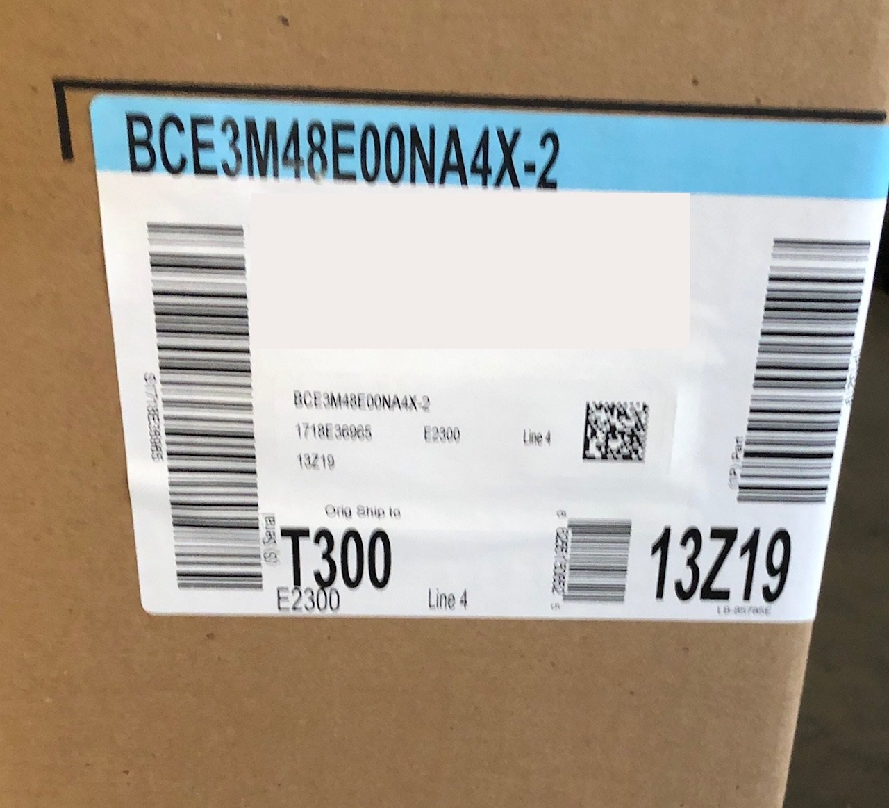 Fan coil de 4 toneladas, CA/HP, par constante hacia arriba/horizontal (hacia abajo con kit), 208-240/60/1 R-410A, Cfm:20