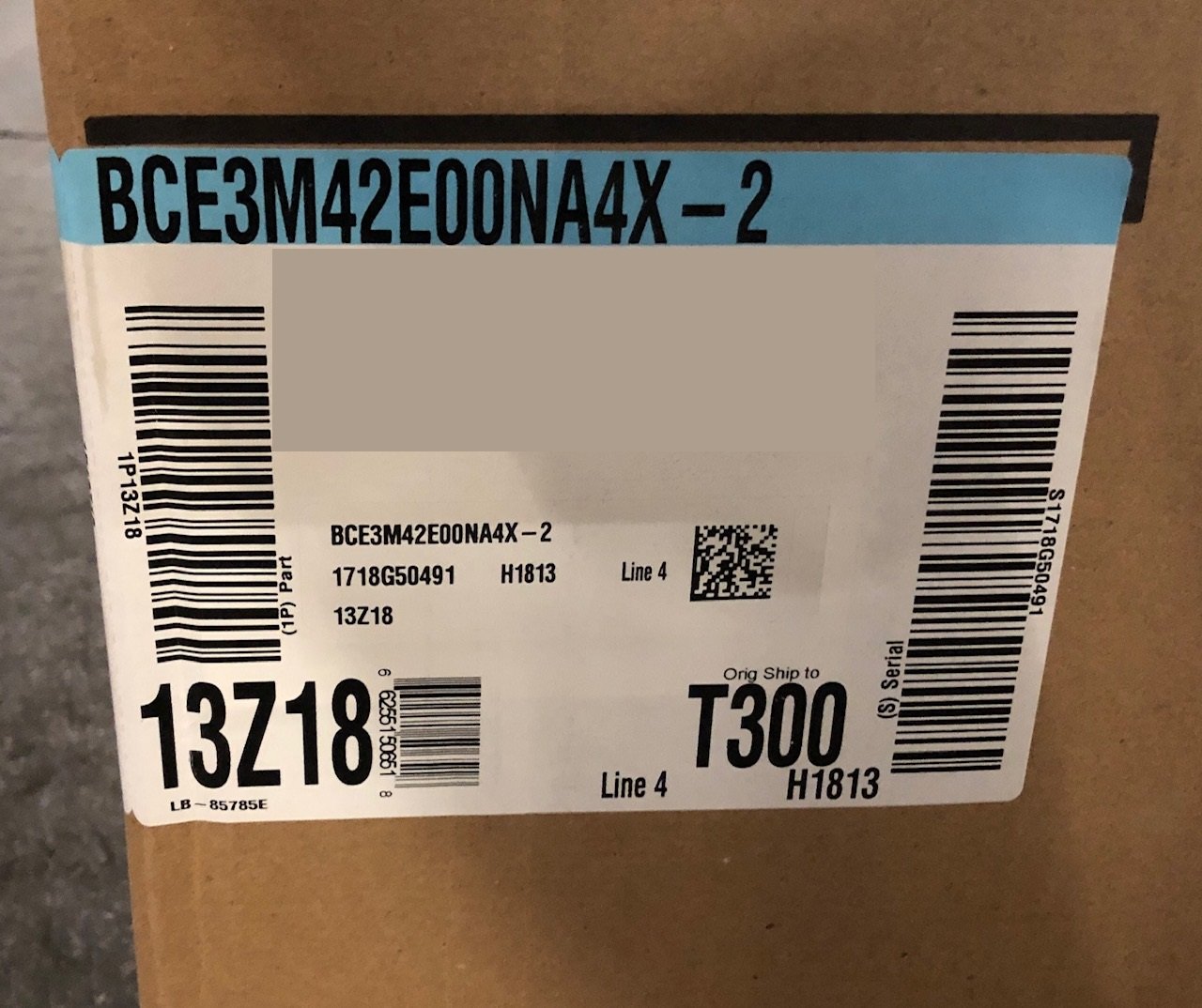 Fan coil horizontal/de flujo ascendente de par constante de 3,5 toneladas CA/HP, 208-240/60/1 R-410A Cfm:1600