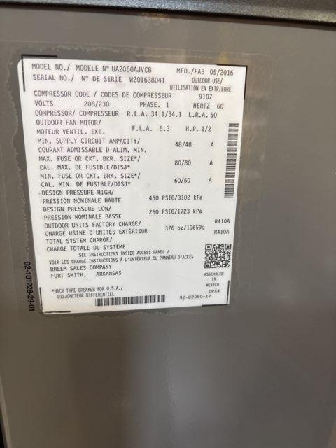 5 Ton Ultra" Series Communicating Variable Speed Inverter Split-System Air Conditioner