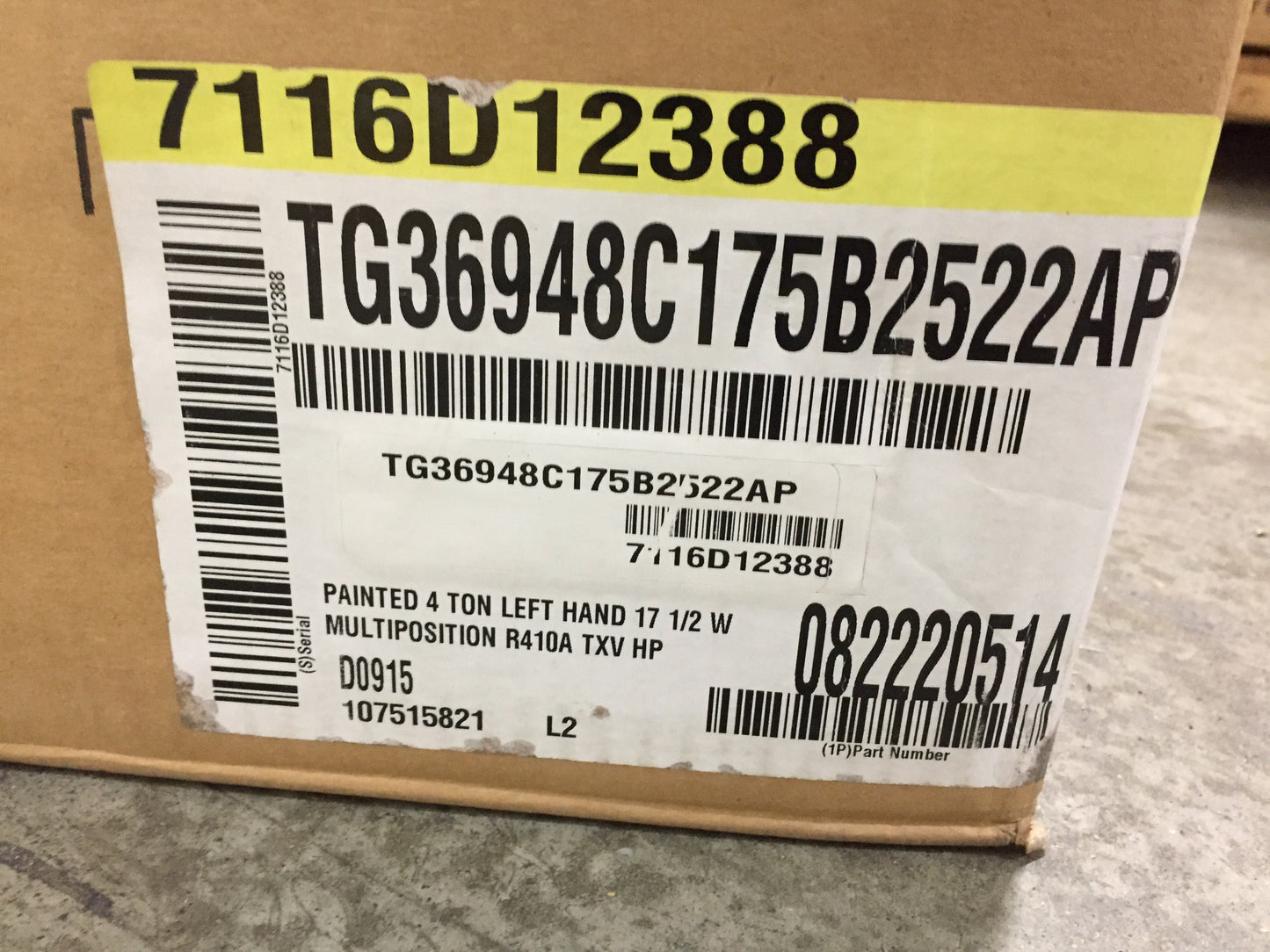 Aire acondicionado/HP de 4 toneladas con carcasa de aluminio de múltiples posiciones, serpentín A de 13 Seer R410A