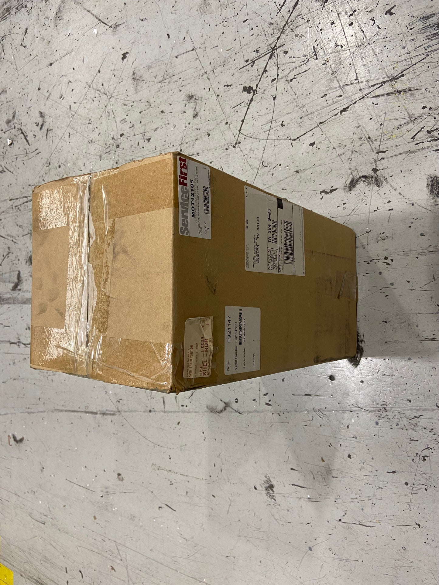 1 HP Fan Motor 347/60/1 750 RPM 1 Speed