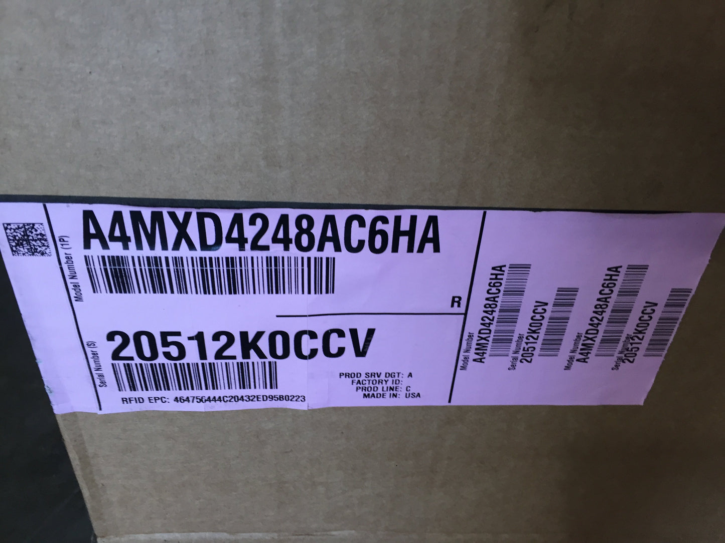 3.5-4 Ton AC/HP Multi-Position Cased 'A' Coil; R410A