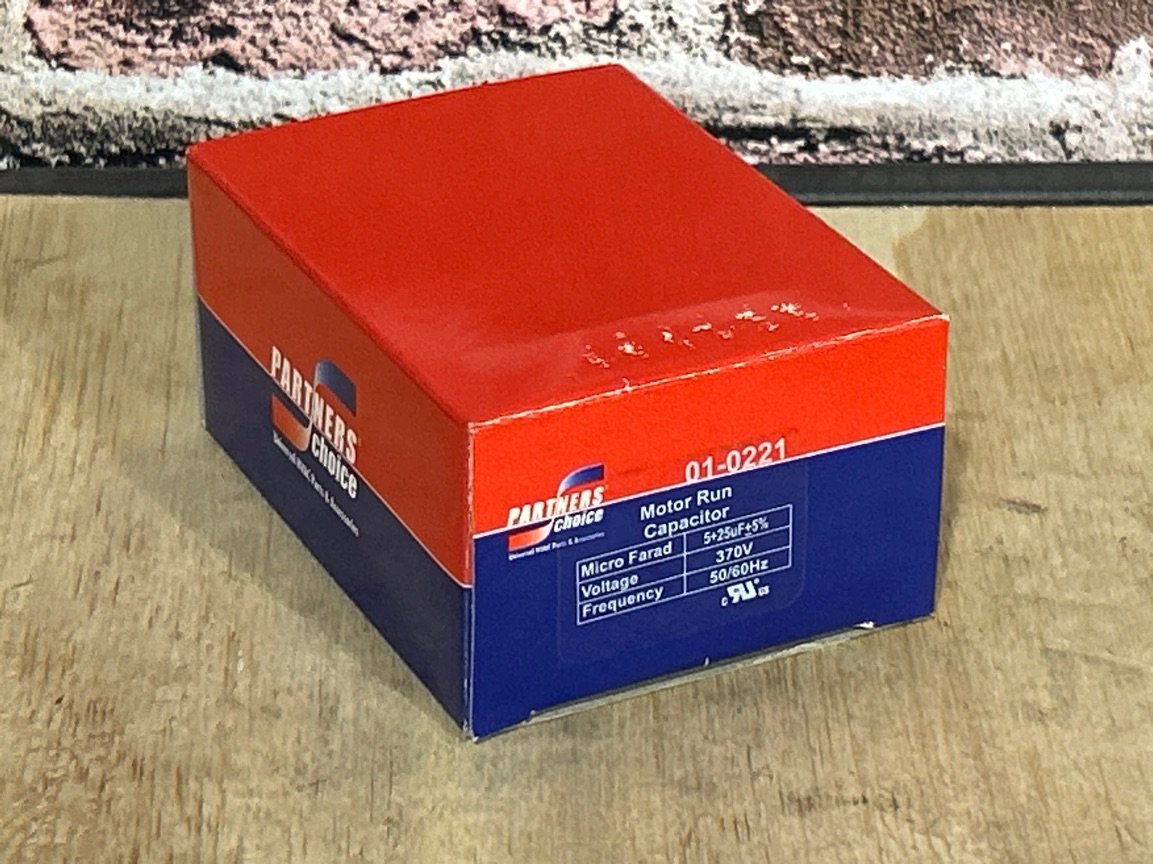 25+5MFD x 370VAC Oval Dual Run Capacitor