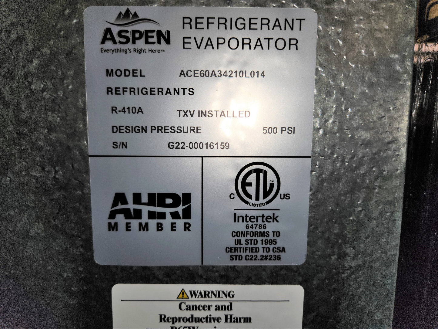 5 Ton AC/HP Multi-Position Cased 'A' Coil