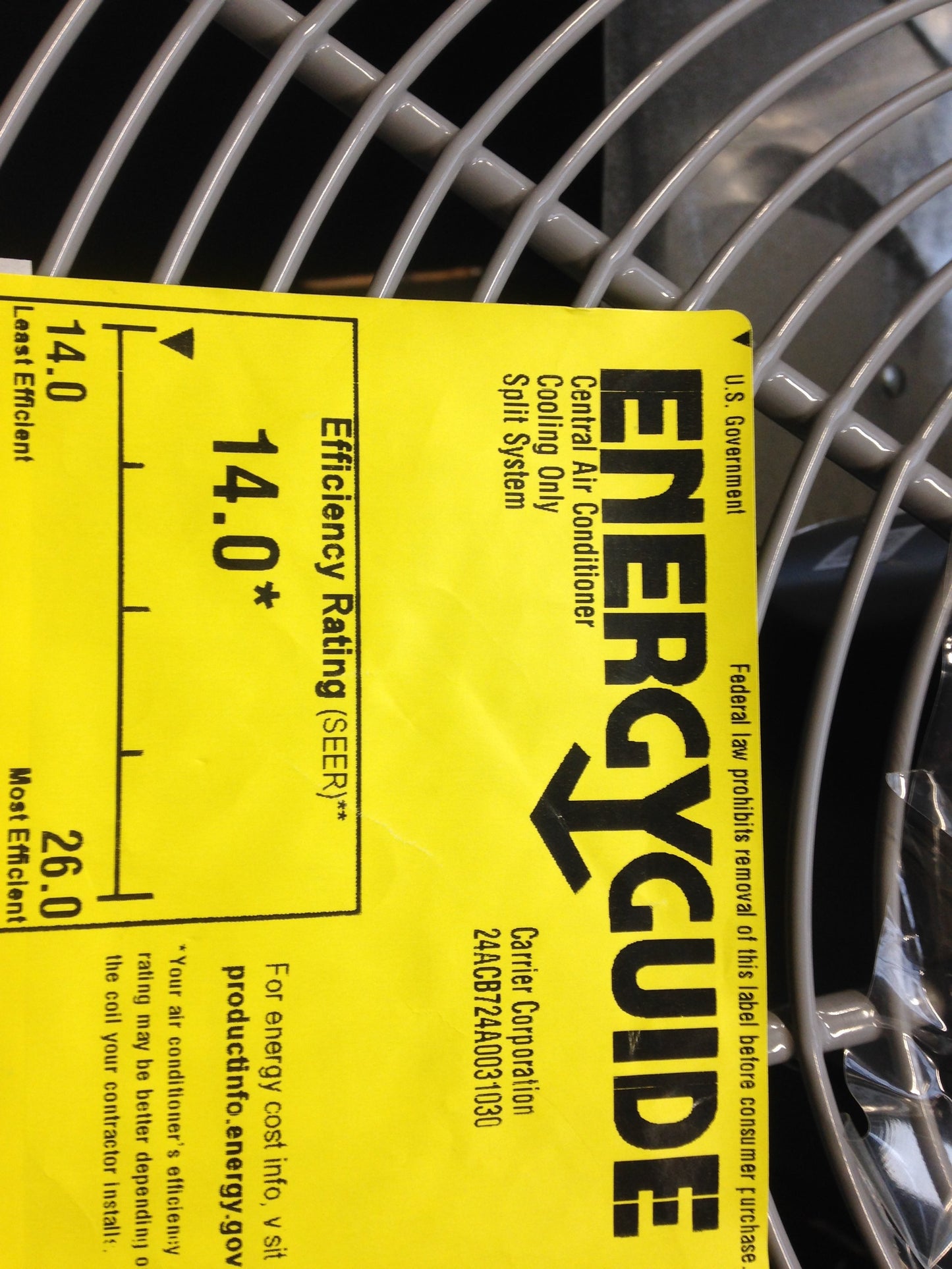 2 Ton 2-Stage Split System Air Conditioner; up to 17 SEER, 208-230/60/1, R-410A