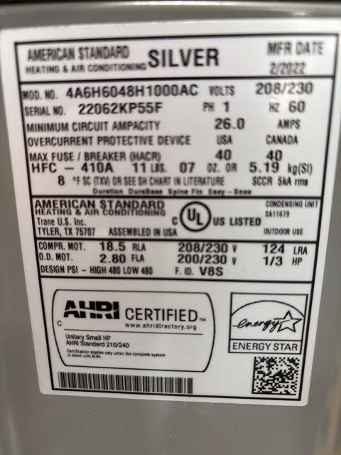 4 Ton Split System Single Stage Silver Series Heat Pump; 208-230/60/1 16 SEER, R-410A