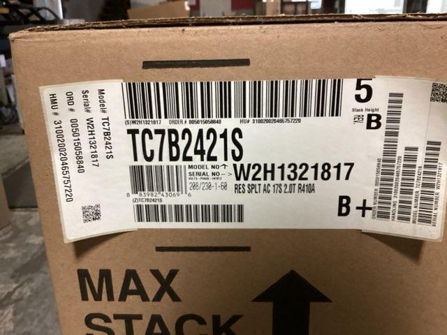2 Ton Split System Air Conditioner 208-230/60/1 14.75 SEER R-410A