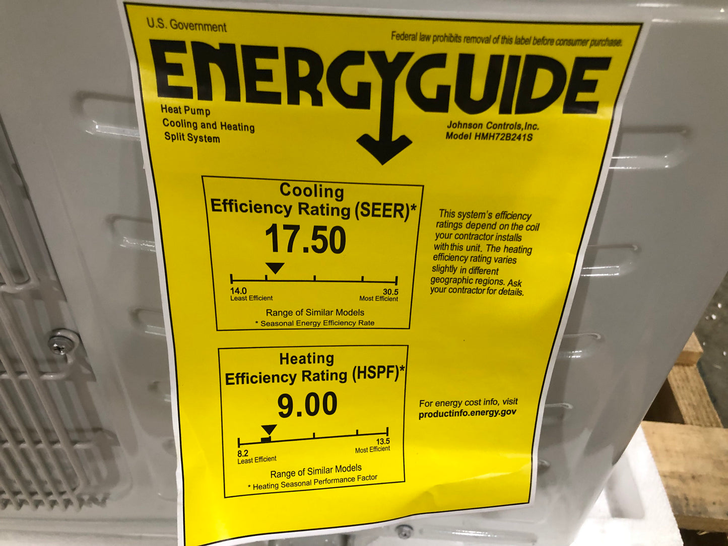 24,000 Btu Single Zone Outdoor Heat Pump Mini Split Unit, 17 Seer 208-230/60/1 R-410A