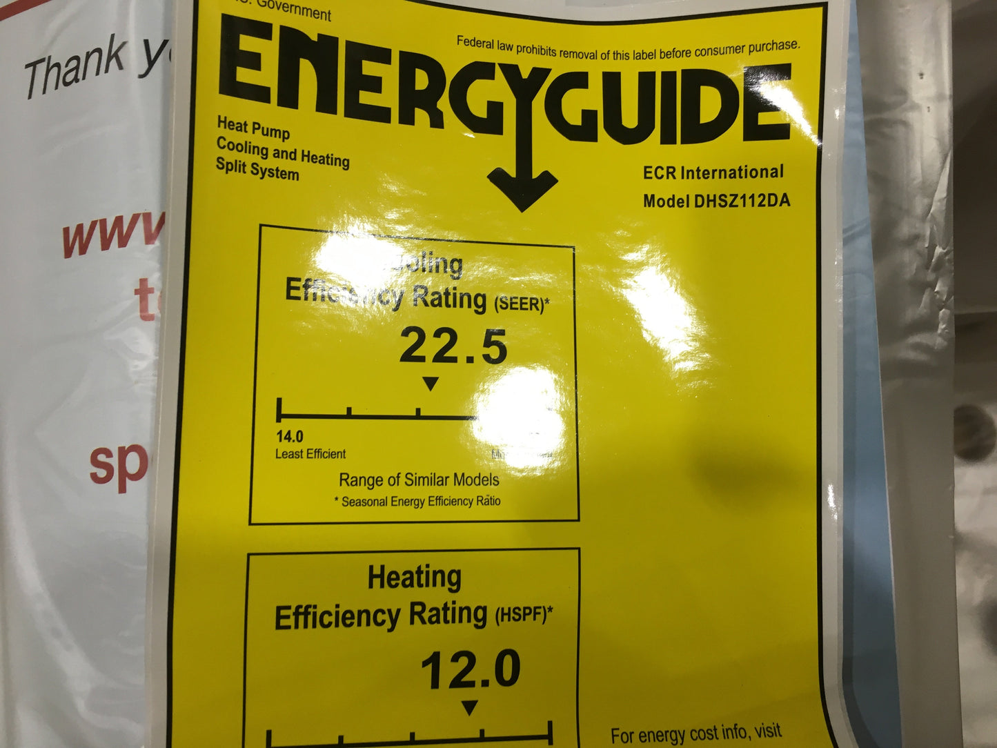12,000 BTU Single-Zone Variable Speed Inverter Mini Split Heat Pump Set, 22.5 SEER 208-230/60/1