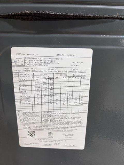 2.5 Ton Multiposition Variable-Speed Communicating Compatible ECM Air Handler 208-230/60/1 R-410A