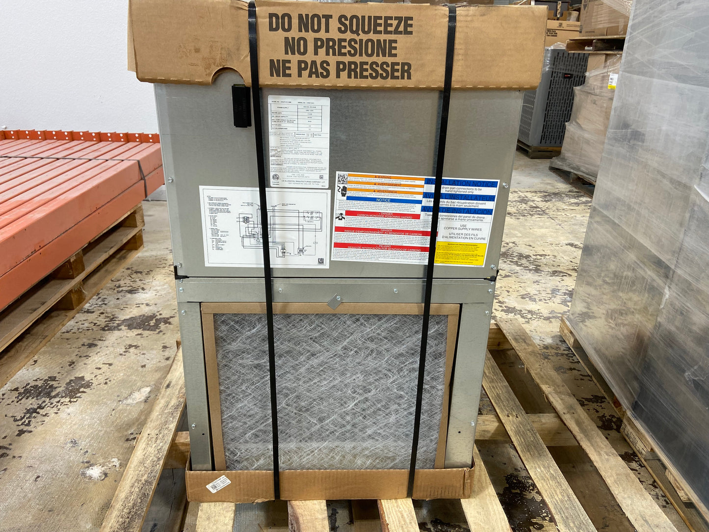3 Ton Wall Mounted ECM Fan Coil With 5Kw Heat 208-240/60/1 R-410A CFM 1385