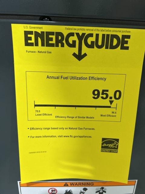 60,000 BTU Multi-Position ECM Natural Gas Furnace, 95.5% 115/60/1 Cfm:1000