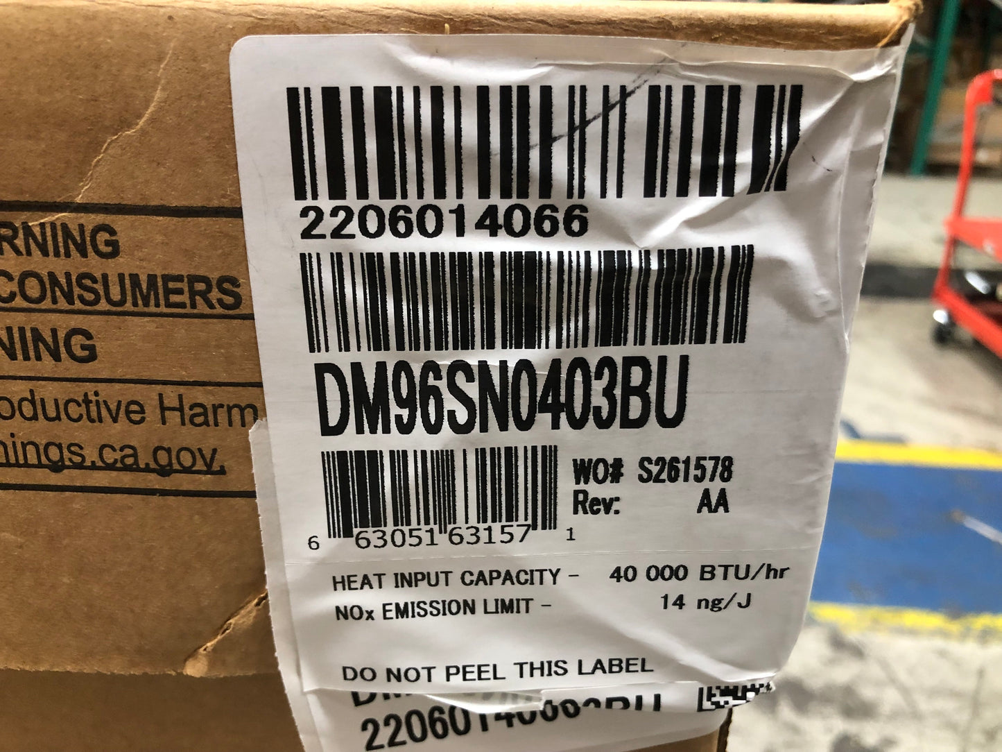 40,000 BTU Single Stage Upflow/Horizontal ECM Gas Furnace 96% AFUE 115/60/1 CFM:1200