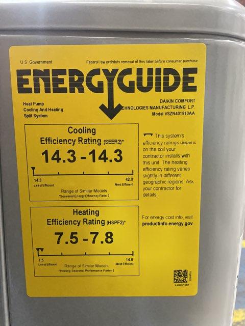 1.5 Ton Split-System Heat Pump 208-230/60/1 R-410A 14.5 SEER