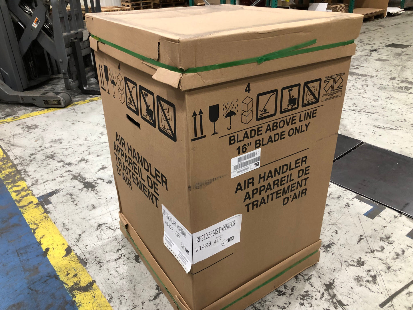 3 Ton AC/HP Wall Mtd Up 2-Stg ECM Fancoil W/ 8 KW Heat Kit 200-230/60/1 R-410A CFM 1200