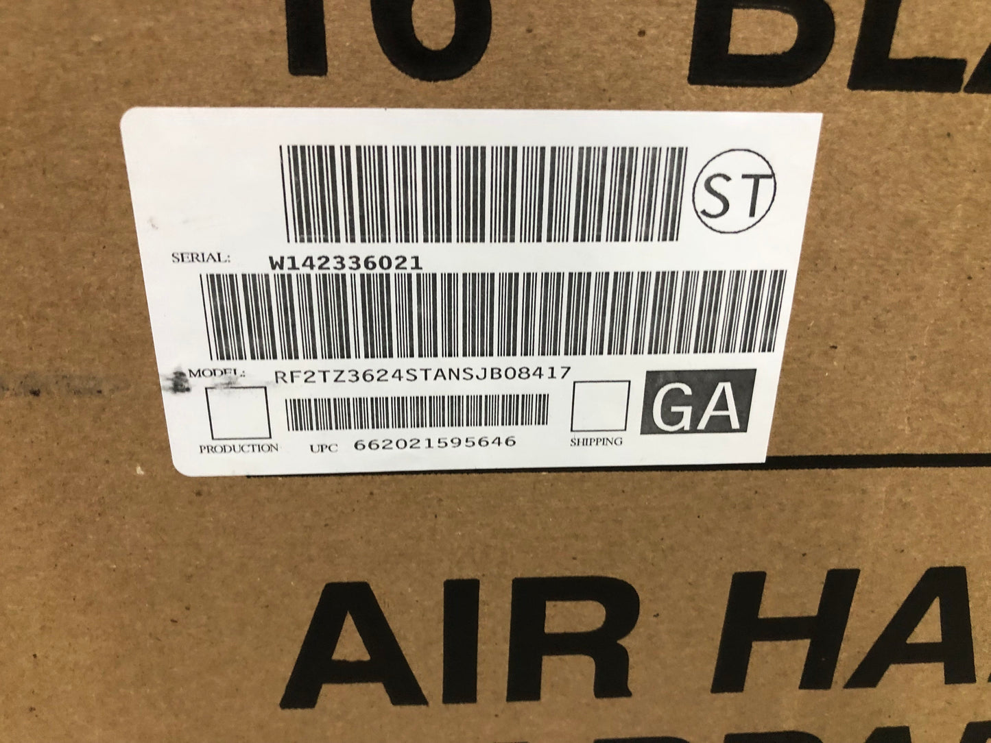 Ventilador con bobina de 2 etapas ECM de 3 toneladas con montaje en pared y equipo de calefacción de 8 Kw, 200-230/60/1 R-410A CFM, 1200