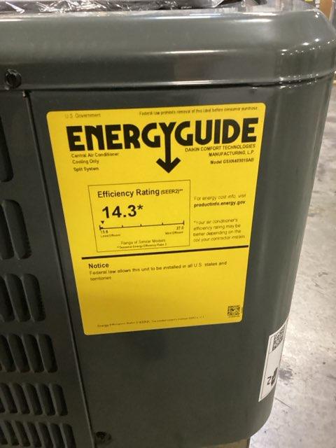 2.5 Ton Split-System Air Conditioner; 208-230/60/1, R410A, 14.3 SEER2