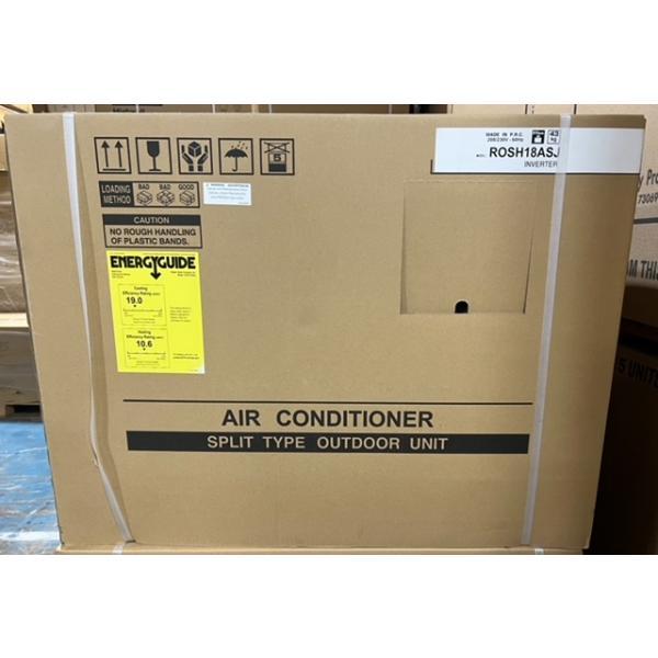 Conjunto de bomba de calor minisplit con inversor de zona única de 18 000 Btu, 19 SEER, R-410A, 208-230/60/1