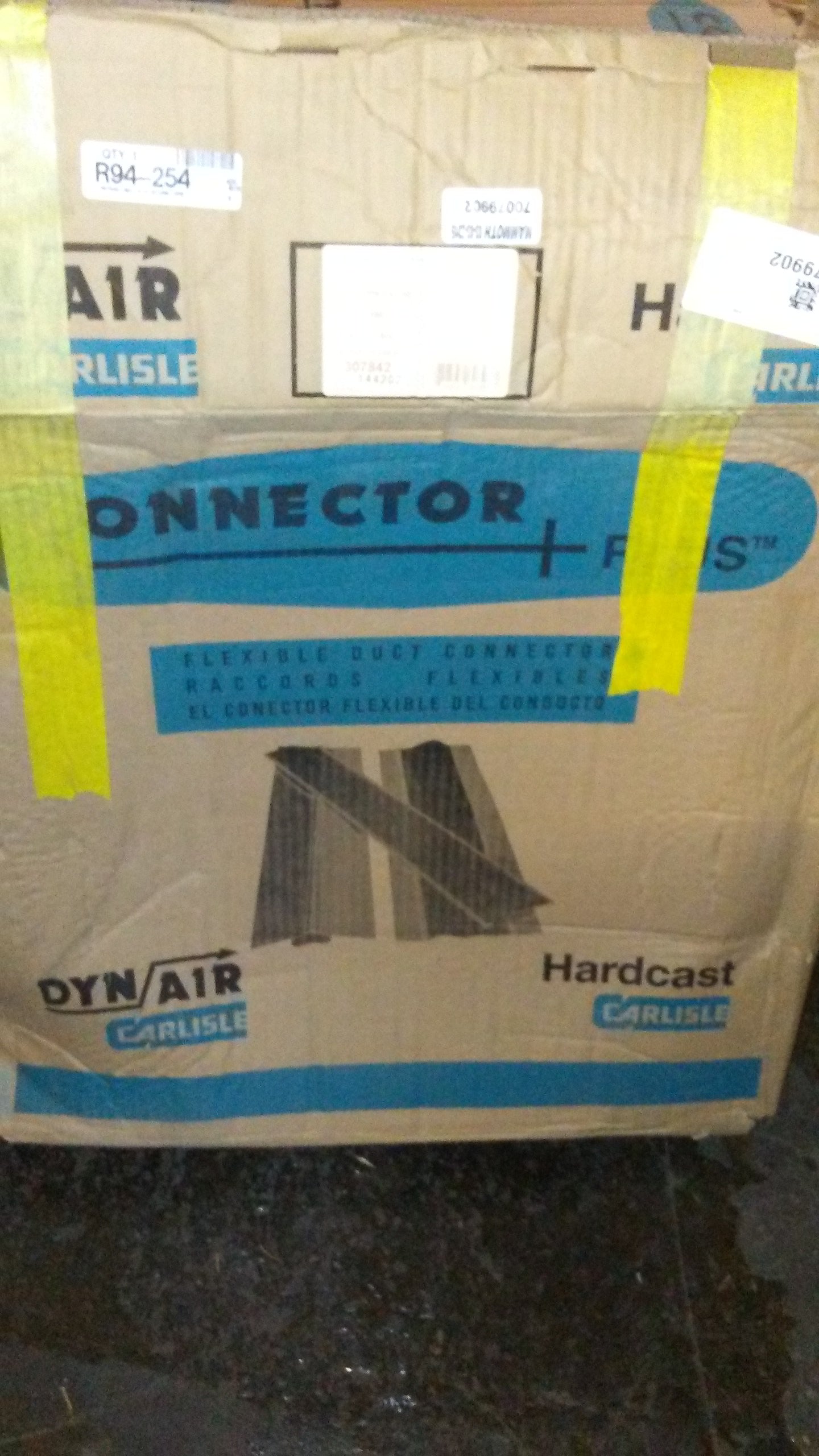 3"-3"-3"-24 GAUGE COMMERCIAL FLEXIBLE DUCT CONNECTOR 100 FT