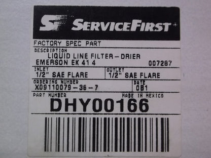 41 CUBIC INCH 1/2" FLARE LIQUID LINE FILTER DRIER