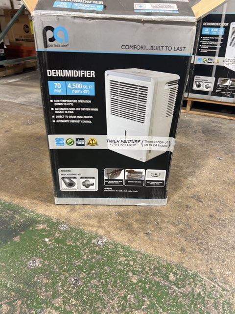 DESHUMIDIFICADOR RESIDENCIAL R410A PARA HABITACIONES GRANDES Y SÓTANOS, 115/60/1, 70 PINTAS POR DÍA