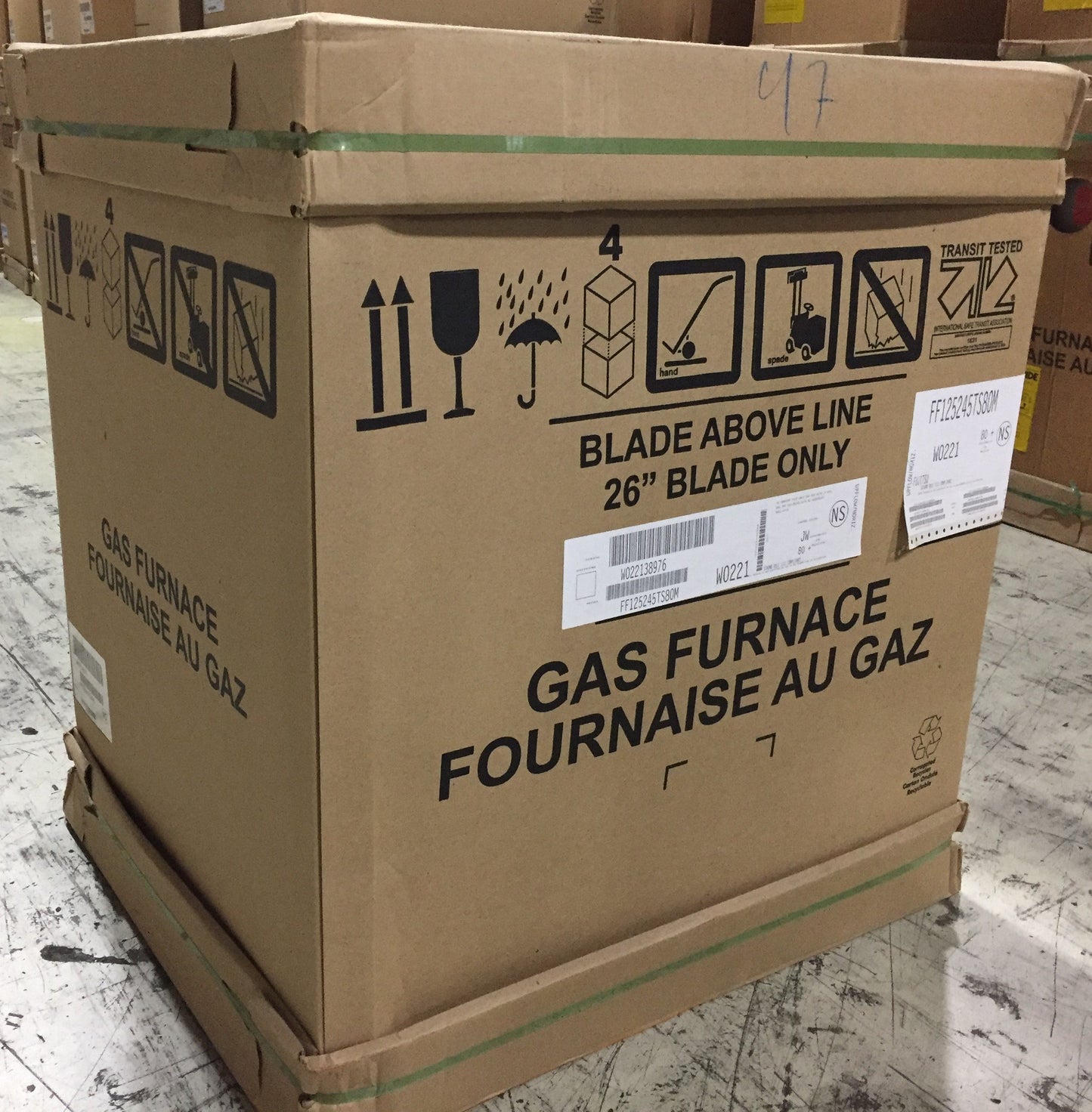 125,000 BTU Single-Stage Upflow/Horizontal ECM Multi Speed Gas Furnace 80% Afue 115/60/1 Cfm: 1934