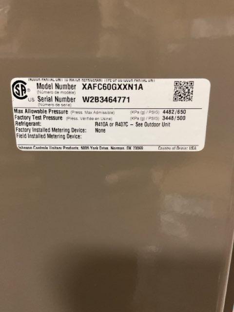 5 Ton AC/HP Upflow/Downflow Cased A Coil, R-410A CFM 2000