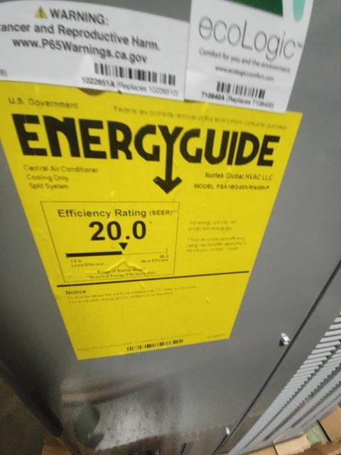 4 Ton Split-System Inverter Air Conditioner 208-230/60/1 R410A 20 Seer