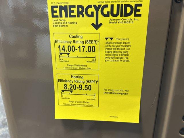 2.5 Ton Split-System Heat Pump 208-230/60/1 16 SEER R-410A
